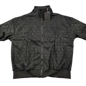 Rawgear Black Geometric Pattern Full Zip Jacket Mens Medium New With Tags (689)